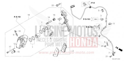 FRONT BRAKE CALIPER CMX500AR de 2024